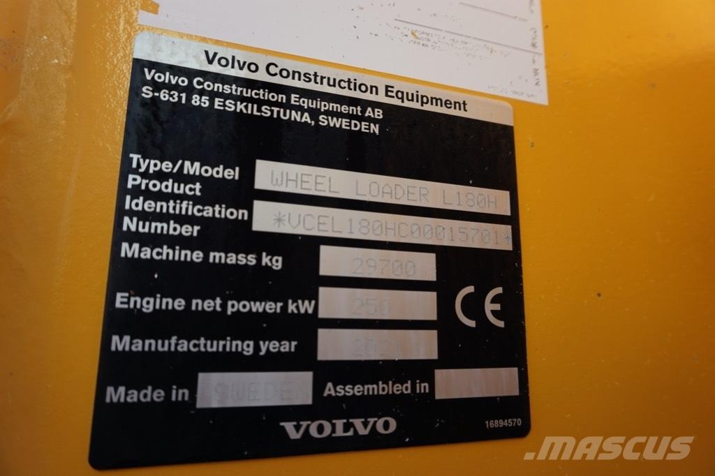 Volvo L 180 H Ładowarki kołowe