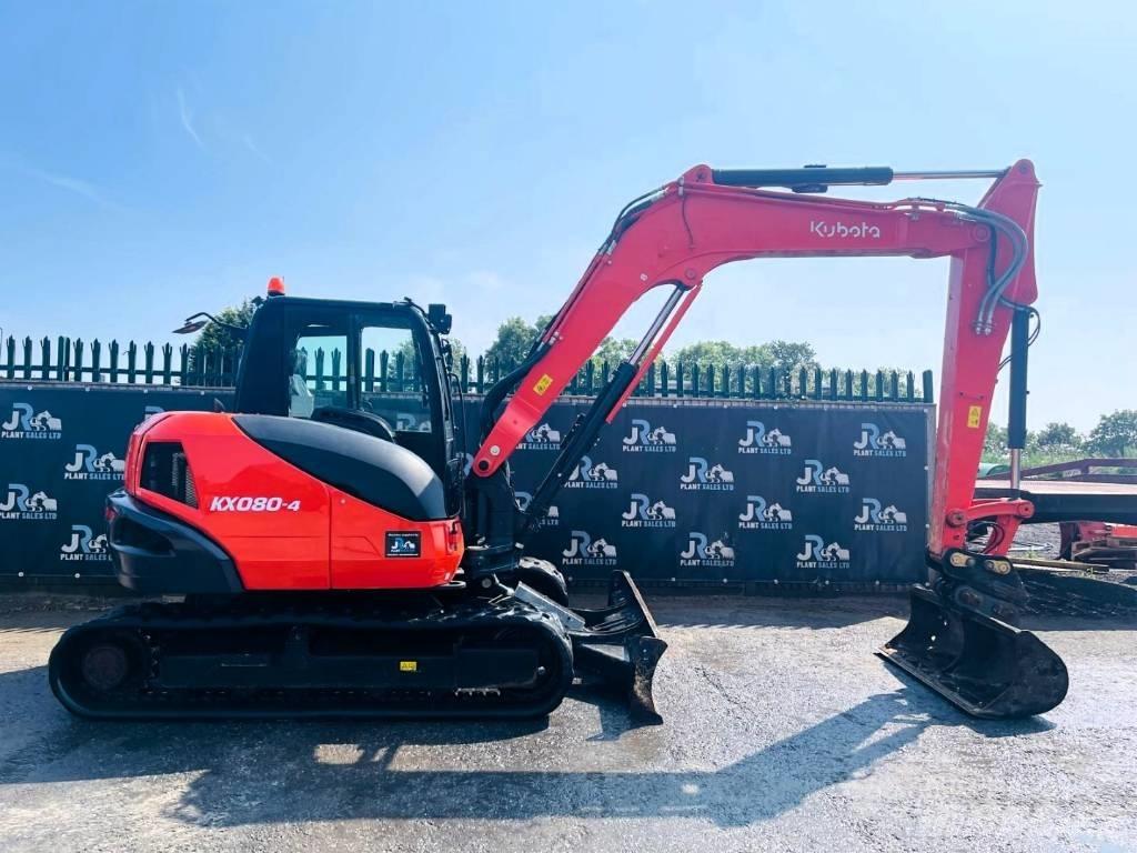 Kubota KX 080-4 Midikoparki  7t - 12t