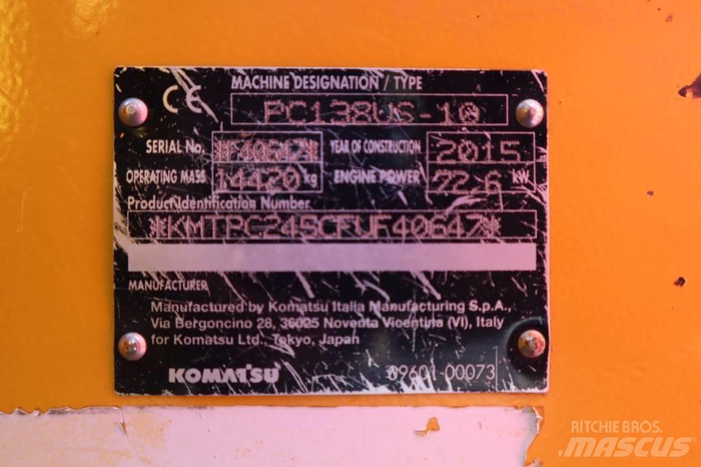 Komatsu PC138US-10 Koparki gąsienicowe