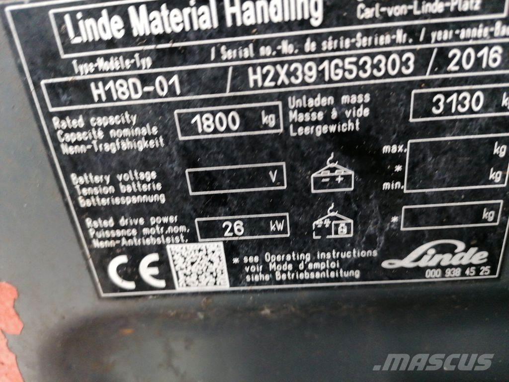 Linde H18D-02 Wózki Diesla
