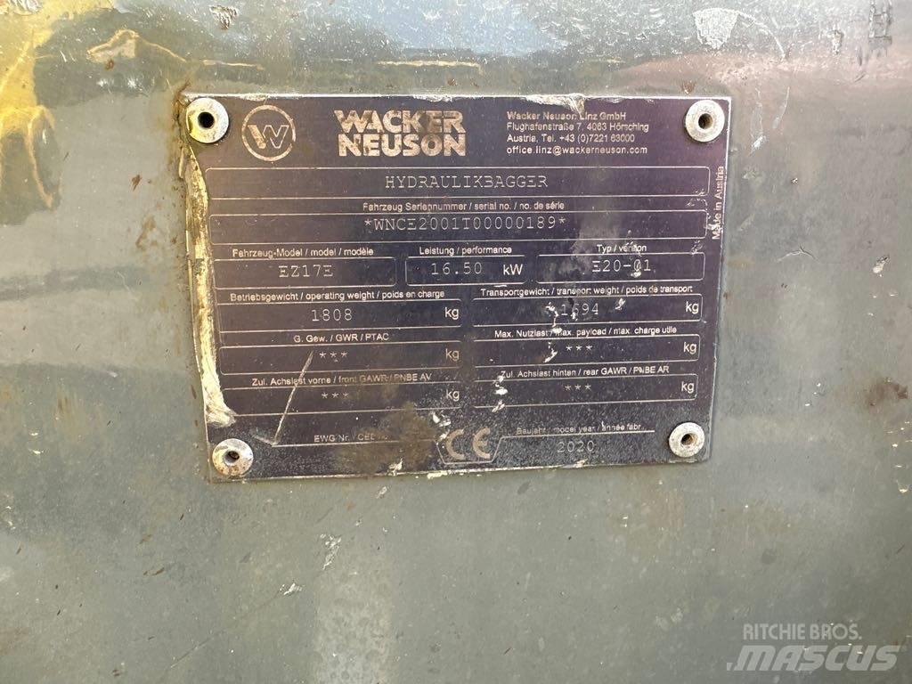 Wacker Neuson EZ17e Koparki gąsienicowe