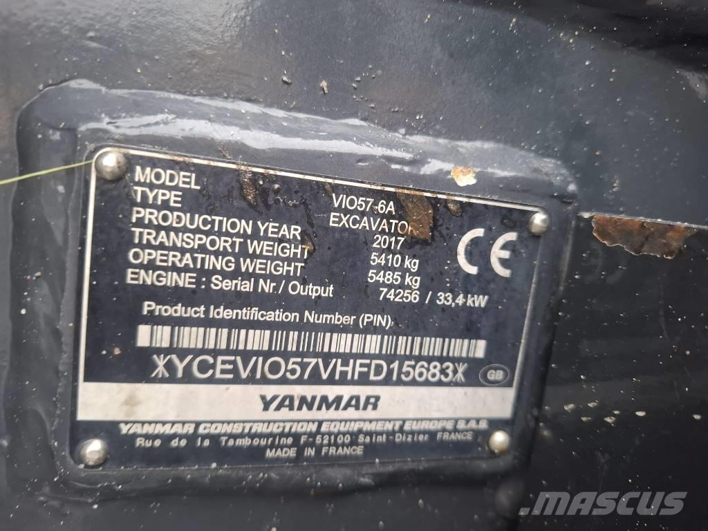 Yanmar Vio 57-6A Minikoparki