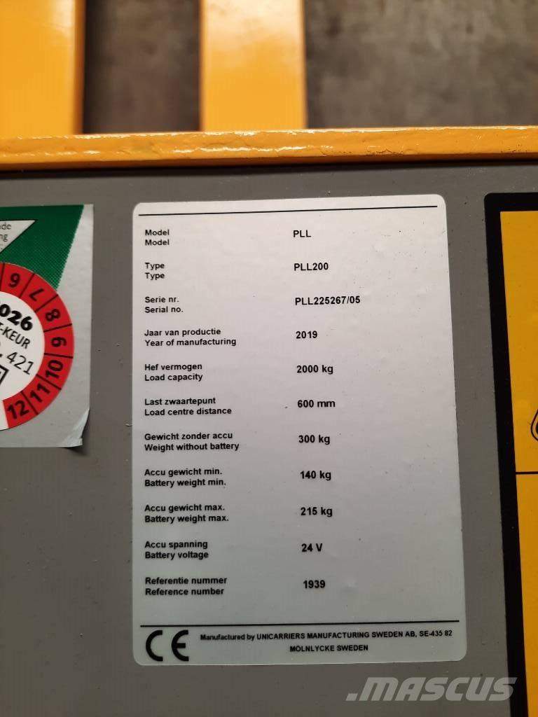 UniCarriers PLL200 Wózki widłowe unoszące