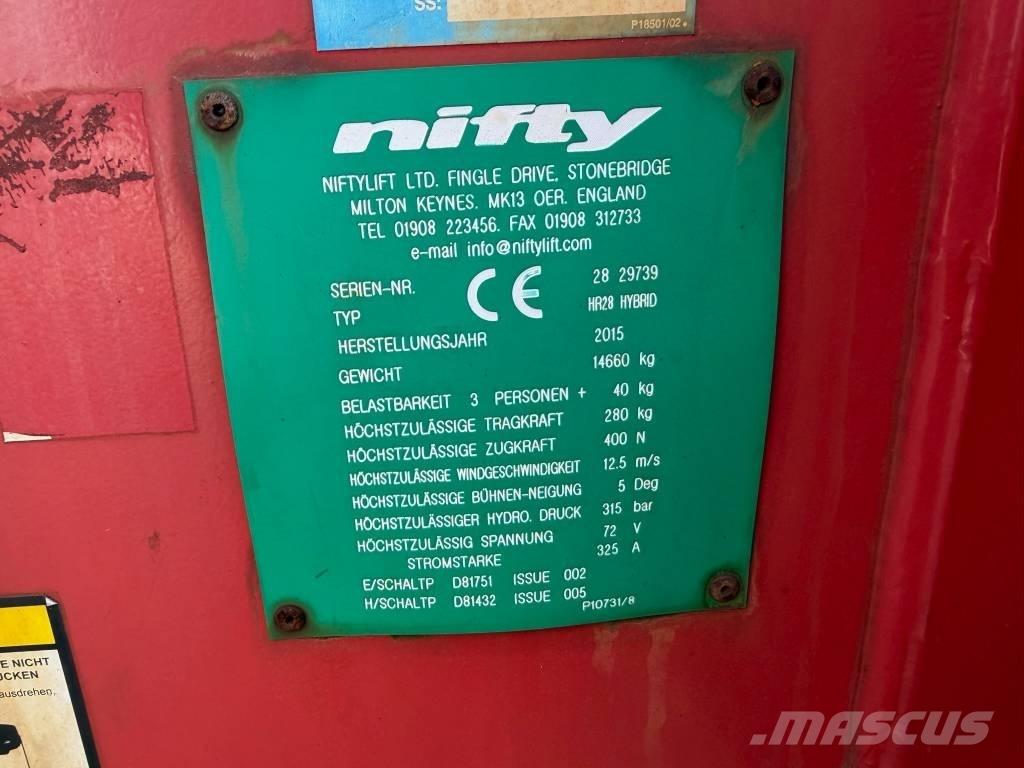 Niftylift HR 28 Podnośniki przegubowe