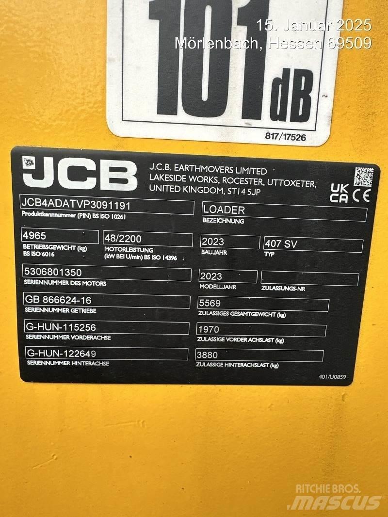 JCB 407 Ładowarki kołowe