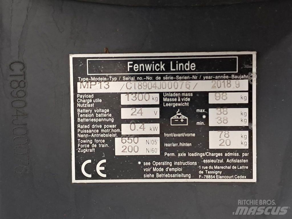 Linde MP13 Wózki paletowe ręczne