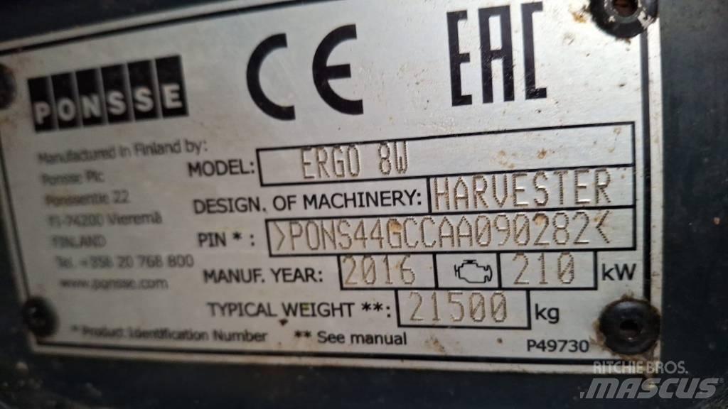 Ponsse ERGO 8W Harwestery