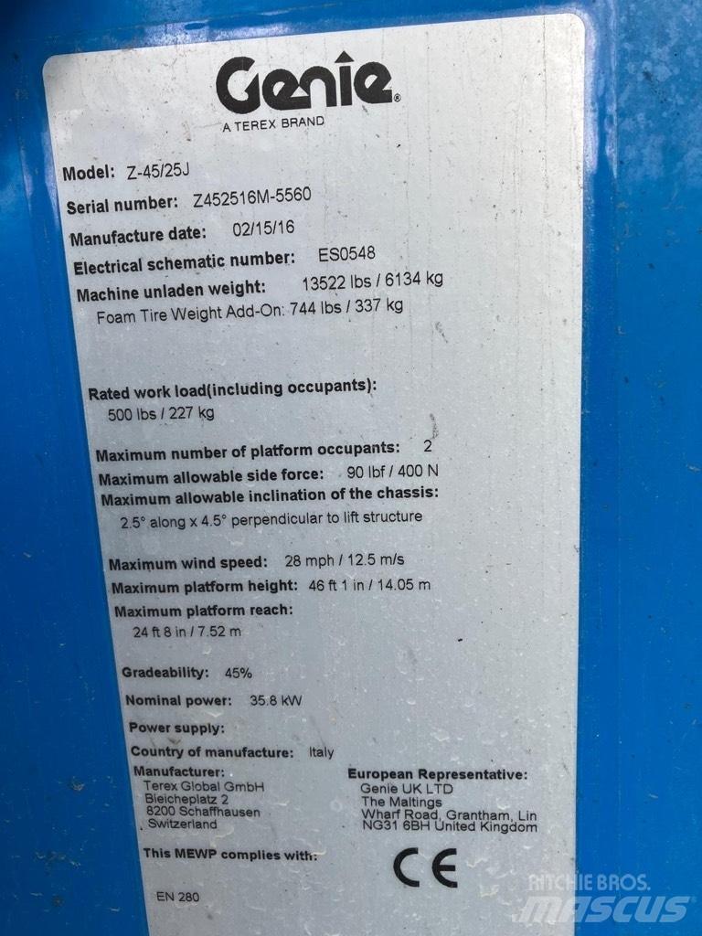 Genie Z 45/25 J Podnośniki przegubowe
