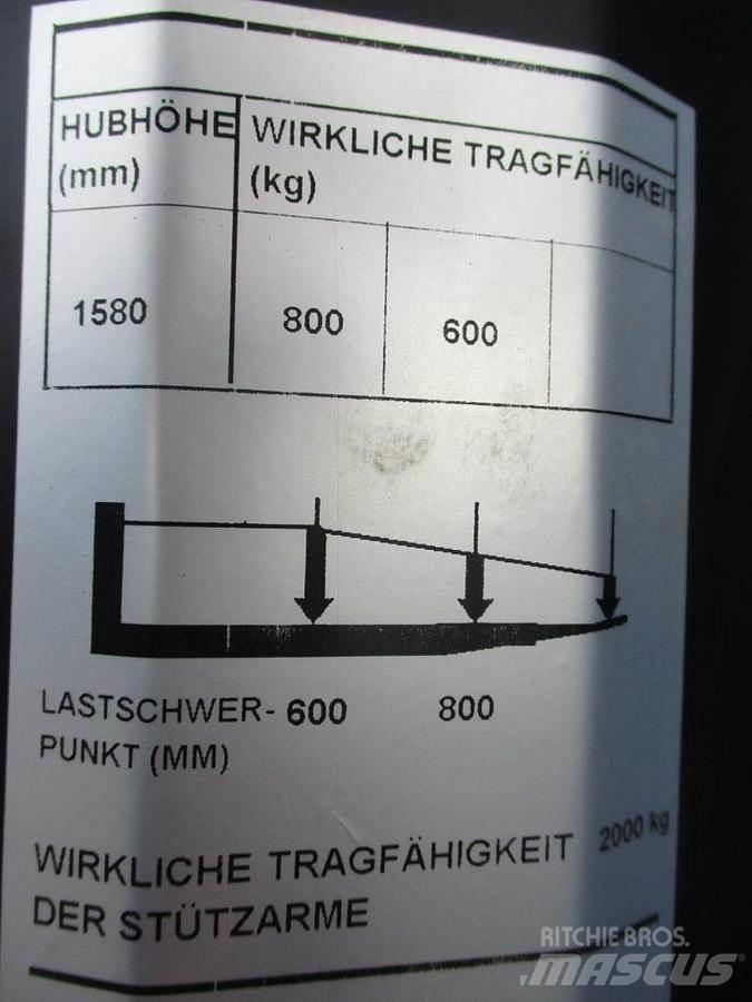 Toyota SWE 080L Wózki widłowe unoszące z dyszlem