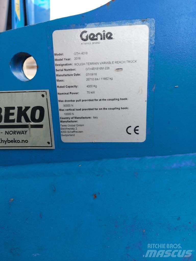 Genie GTH 4018 Ładowarki teleskopowe