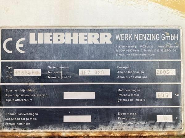 Liebherr HS 885 HD Żurawie gąsienicowe