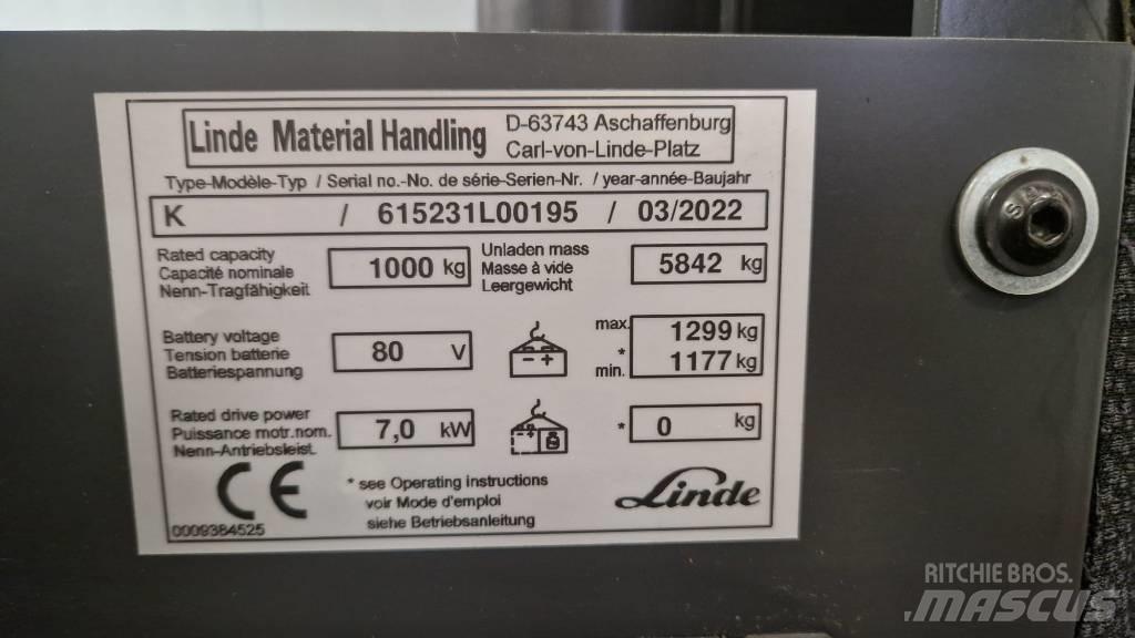 Linde K Wózki elektryczne
