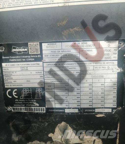 Doosan D 70 S-7 Wózki Diesla