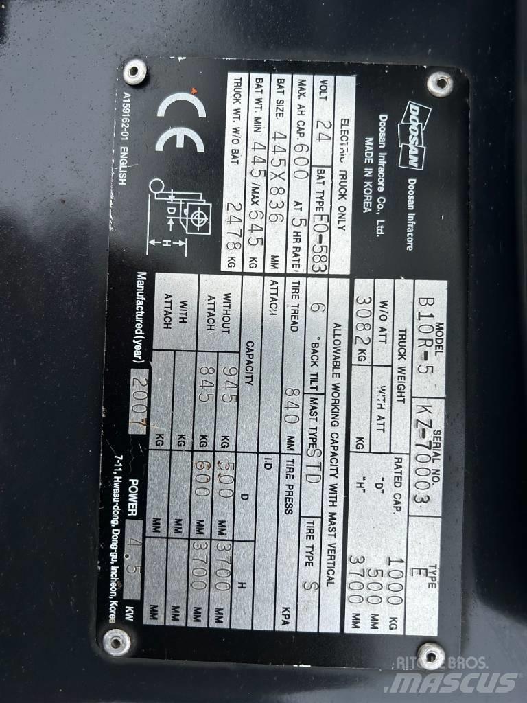 Doosan B10R-5 Wózki elektryczne