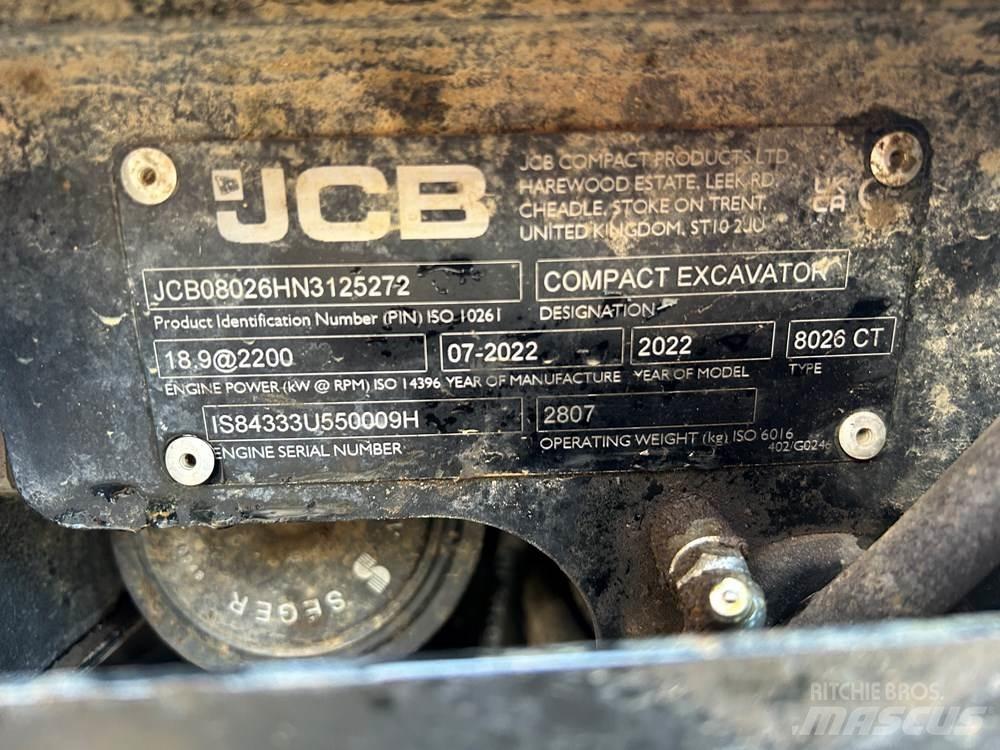 JCB 8026 CTS Minikoparki