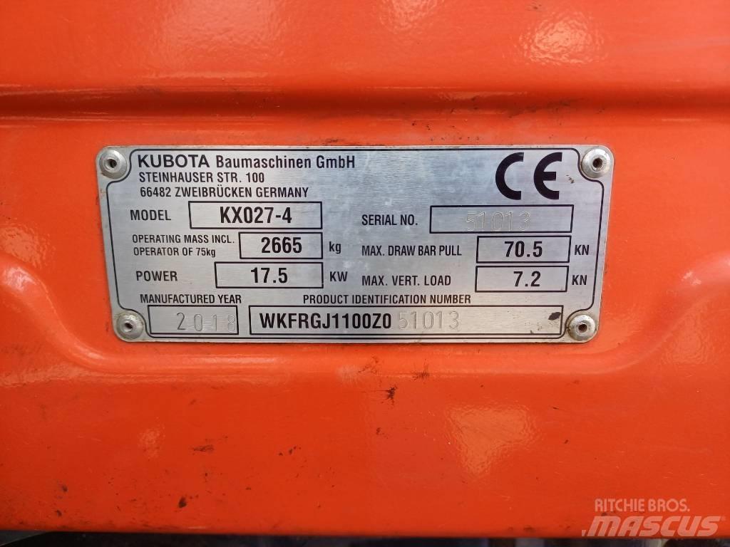 Kubota KX027-4 Minikoparki