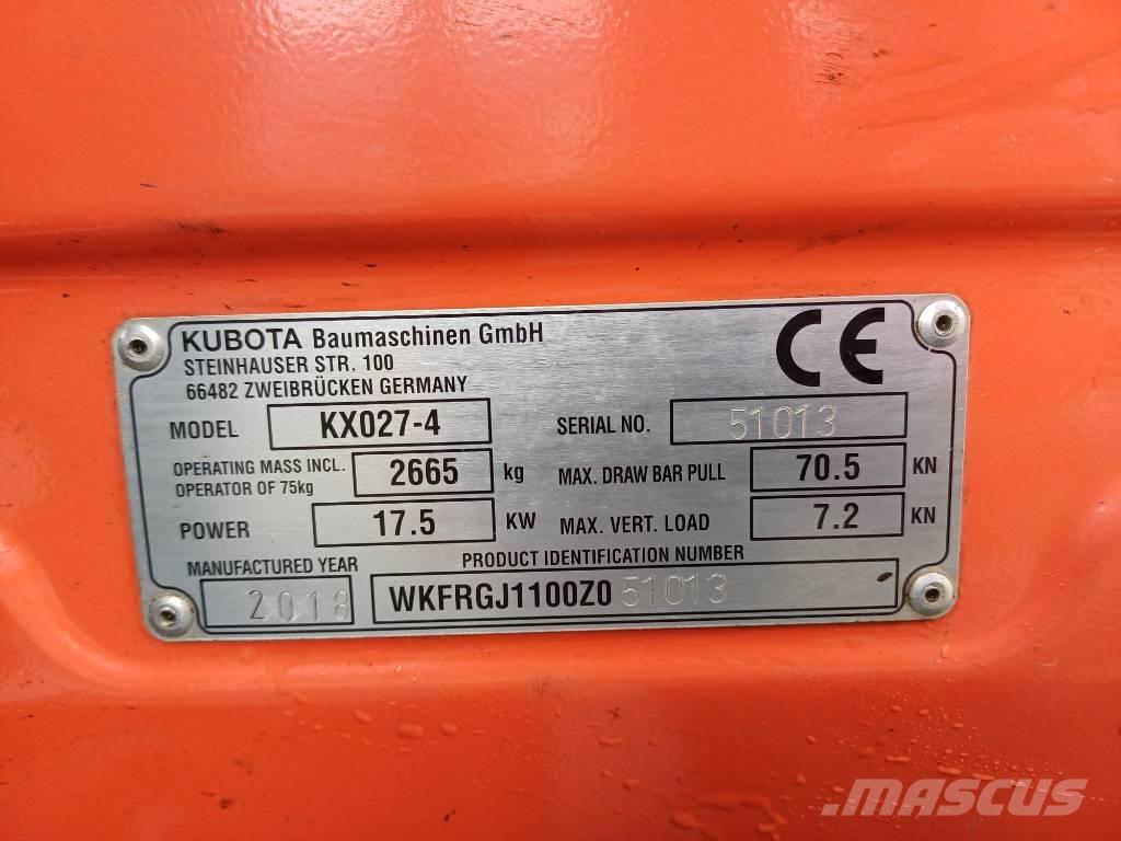 Kubota KX027-4 Minikoparki