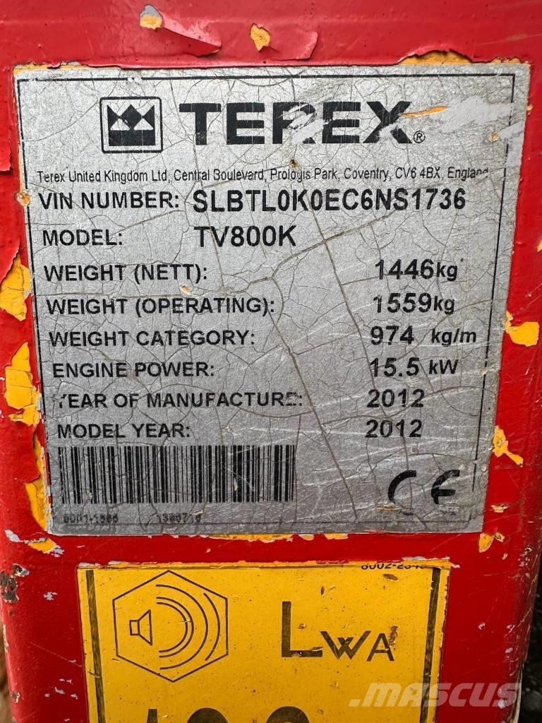 Terex TV 800 Walce dwubębnowe