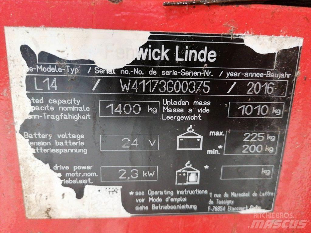 Linde L14 Wózki widłowe unoszące z dyszlem