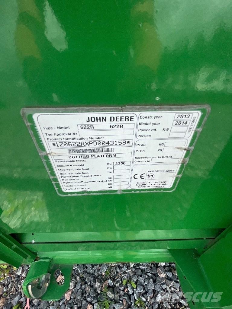 John Deere 622R Głowice ścinkowe