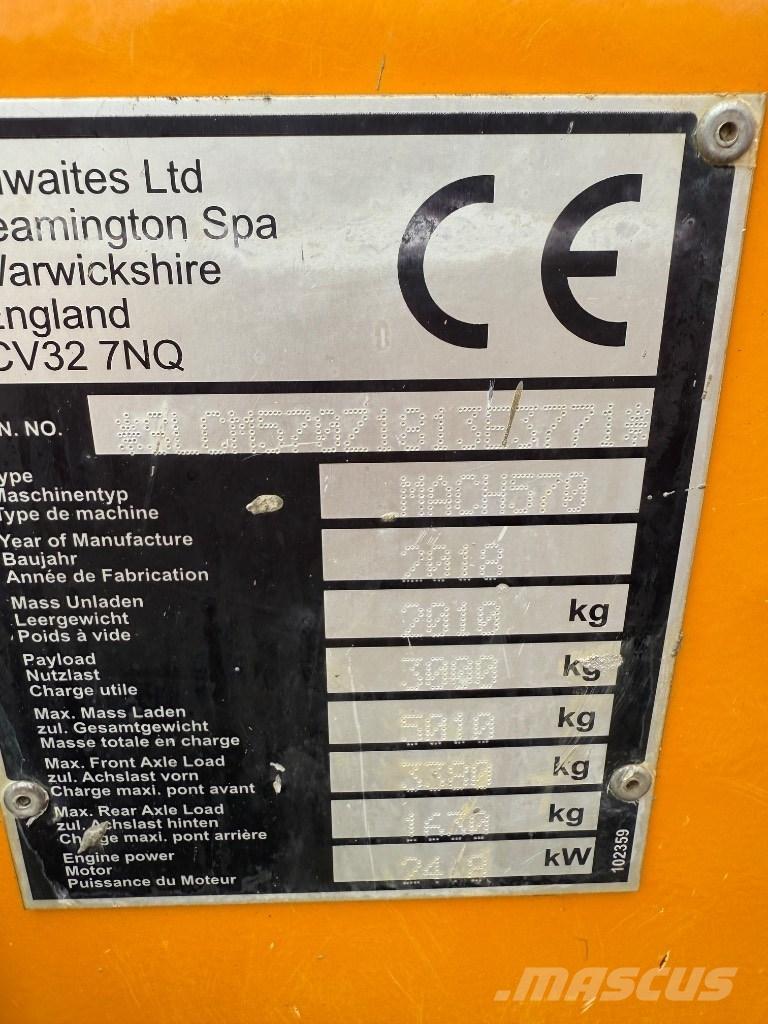 Thwaites 3 ton Wozidła kolebkowe