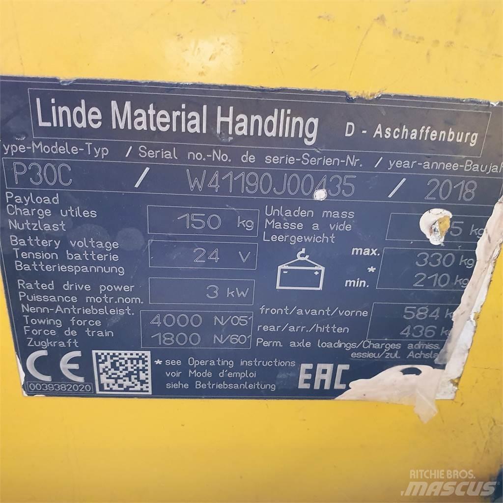 Linde P30C Wózki widłowe samochodowe ciągnące