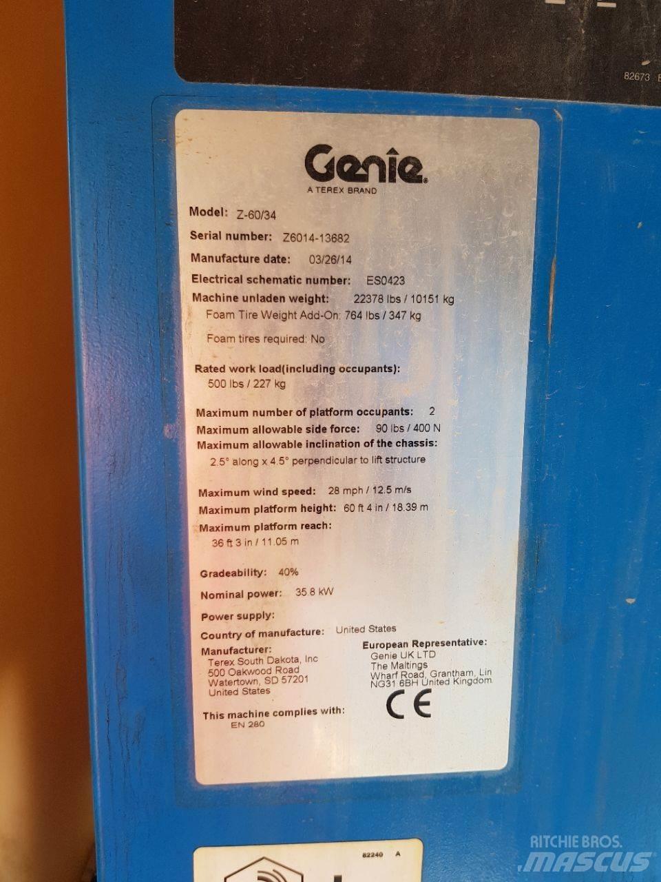 Genie Z60 Podnośniki przegubowe