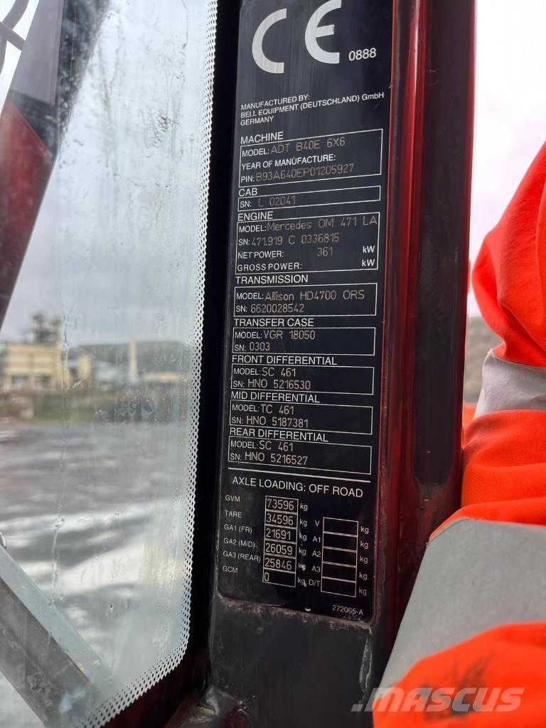 Bell B40 6x6 Wozidła przegubowe