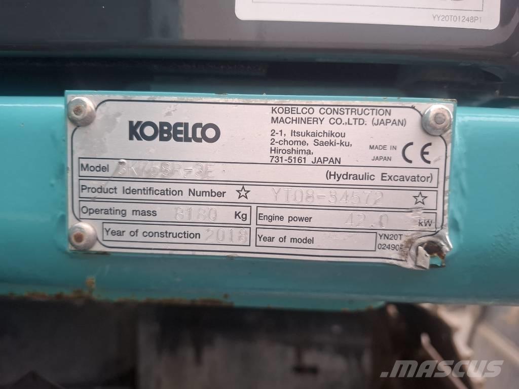 Kobelco SK 75 SR-3E Midikoparki  7t - 12t