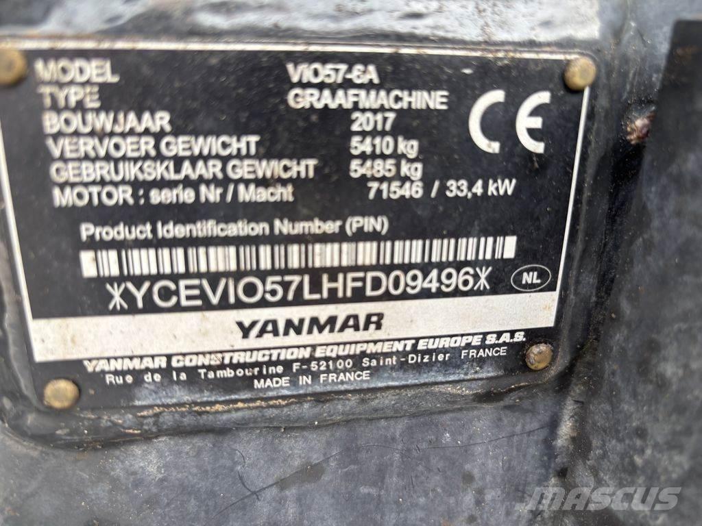 Yanmar VIO57 Minikoparki