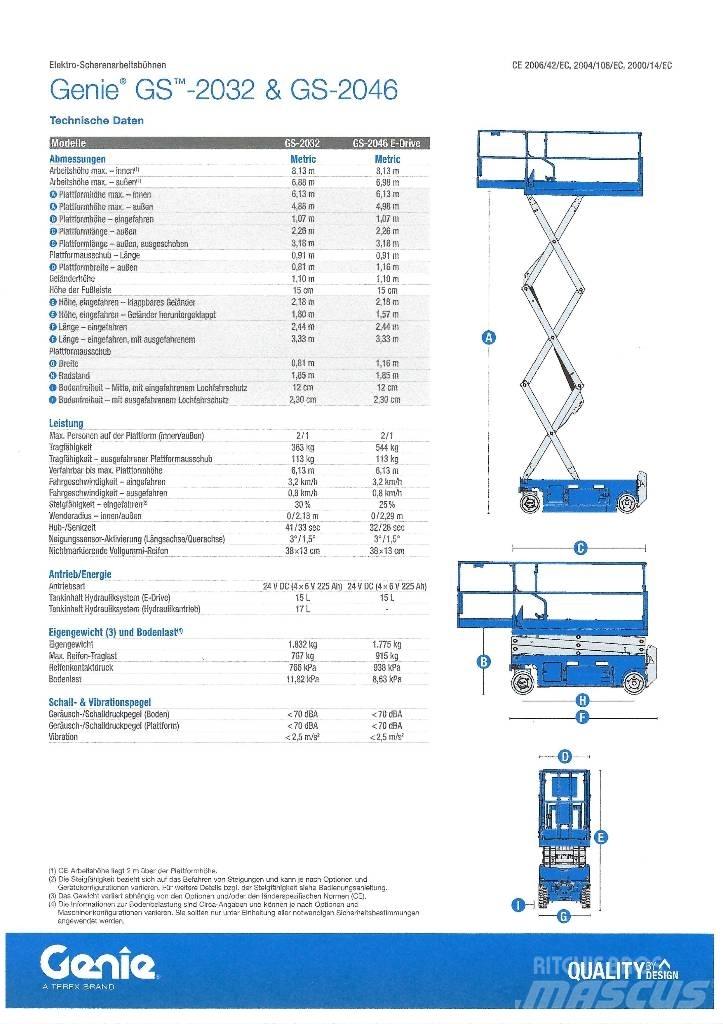 Genie GS 2032 Podnośniki nożycowe