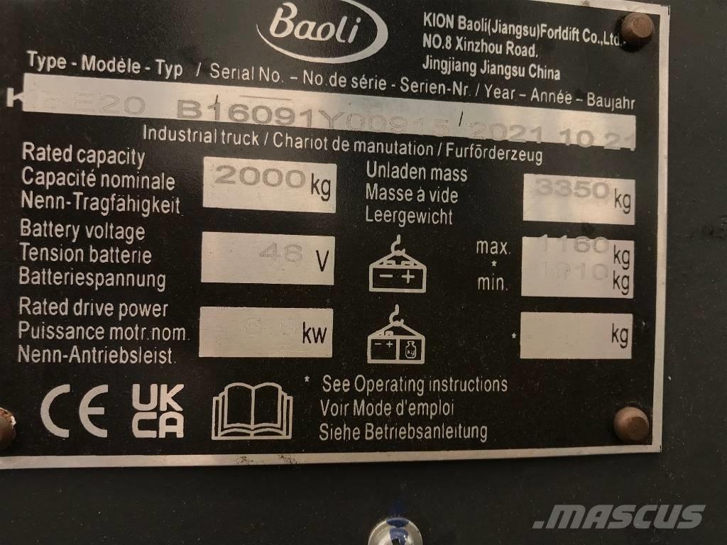 Baoli KBE 20-N Wózki elektryczne