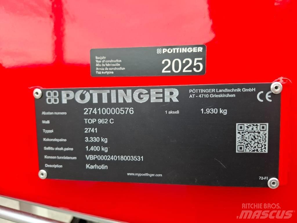 Pöttinger Top 962C Ciągnikowe żniwiarki pokosowe