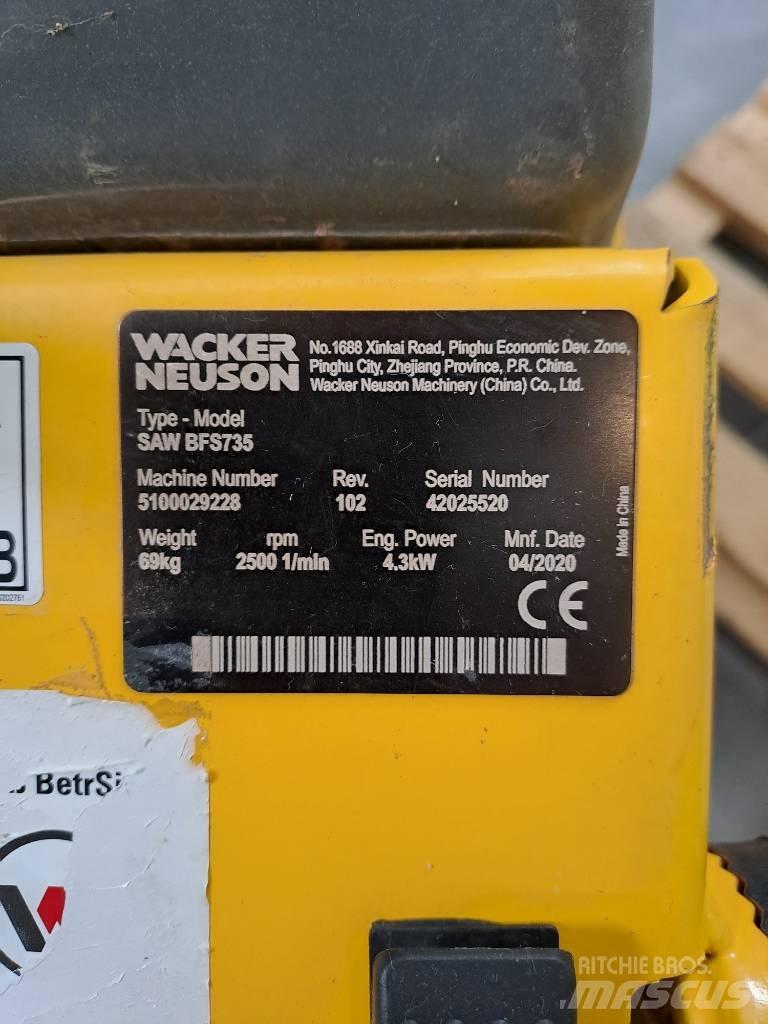 Wacker Neuson BFS735 Piły do skał i betonu