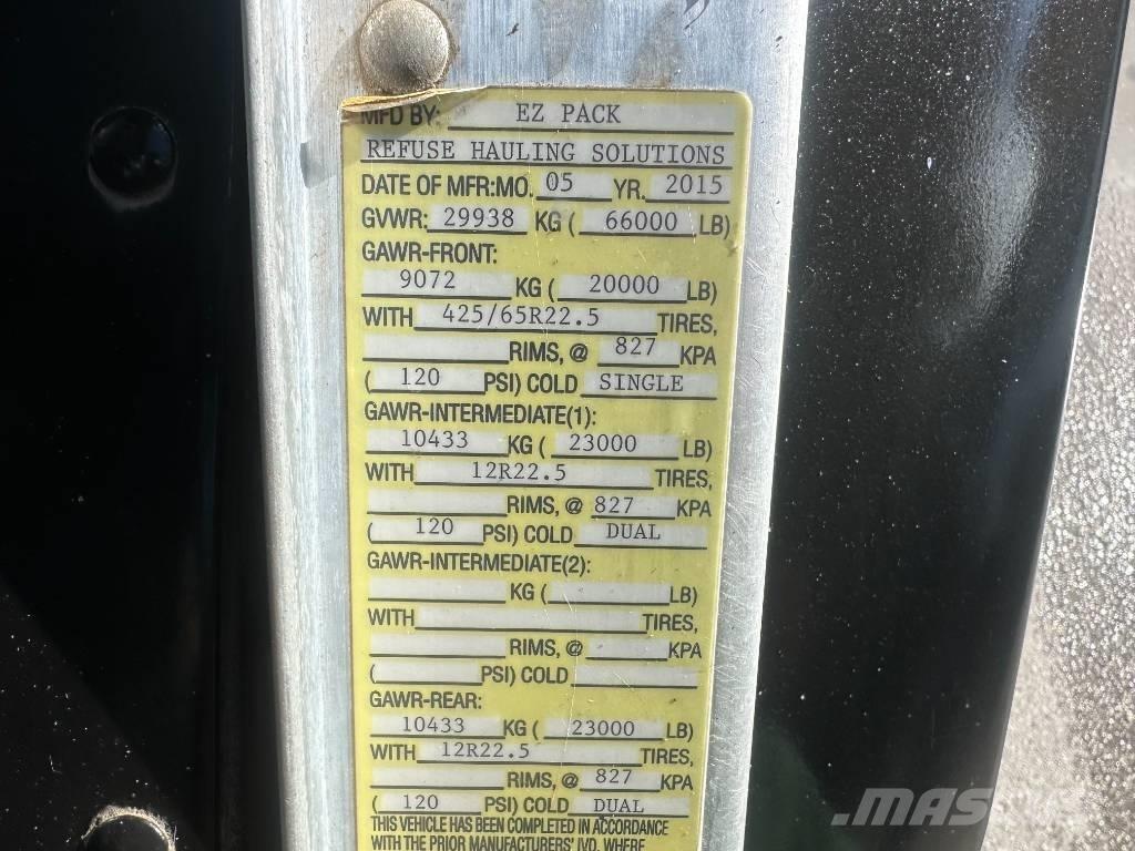 Peterbilt 320 Śmieciarki