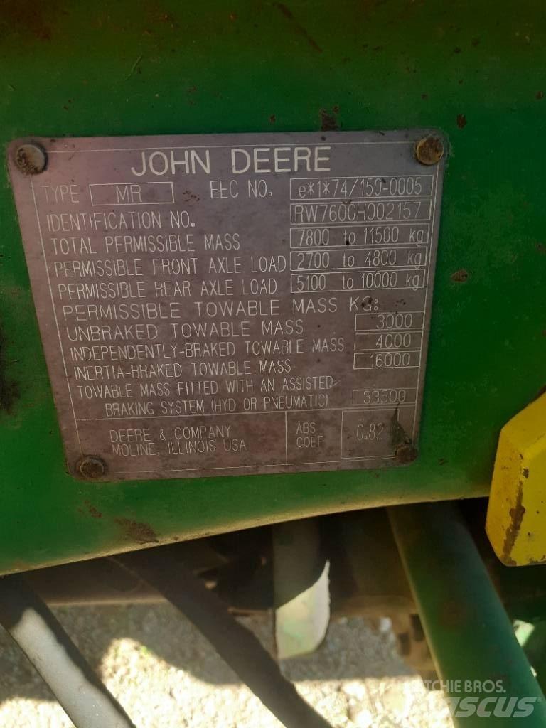 John Deere 7600 Ciągniki rolnicze