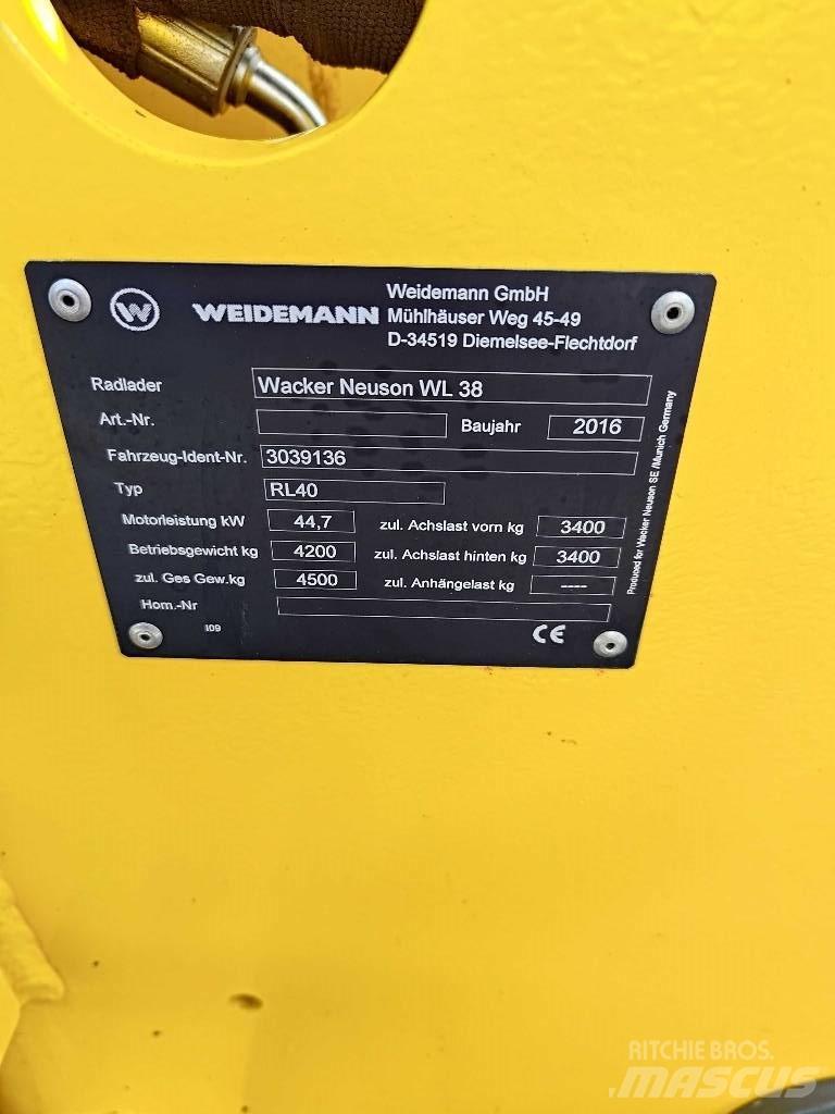 Wacker Neuson WL 38 Ładowarki kołowe