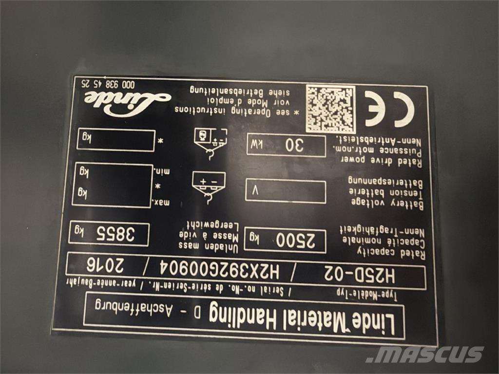 Linde H25D-02 Wózki Diesla