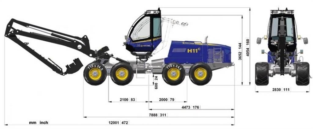 Rottne 651-55449 Ramy i zawieszenie