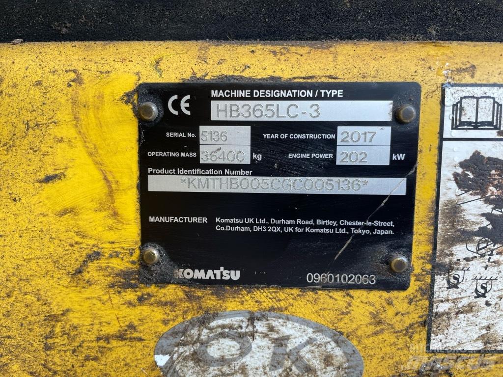 Komatsu HB 365 LC3 Koparki gąsienicowe