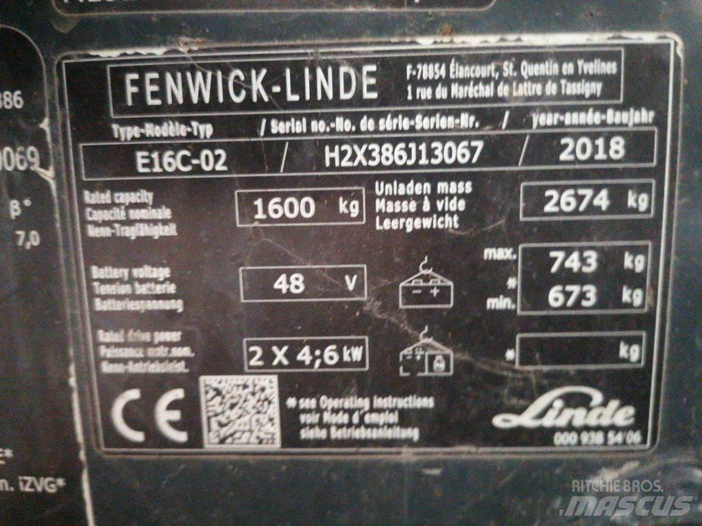 Linde E16C Wózki elektryczne