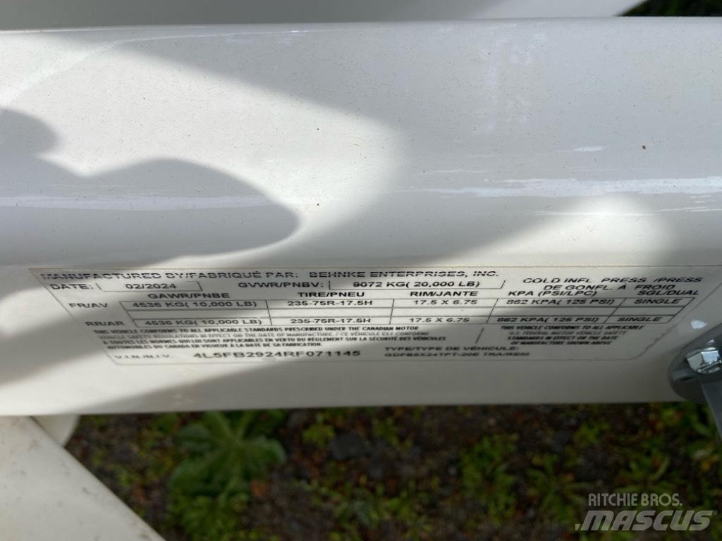 Behnke 8X24TPT-20E Inne przyczepy