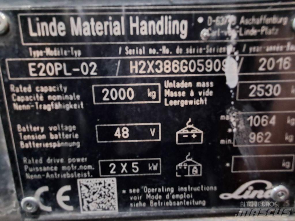 Linde E20PL-02 Wózki elektryczne