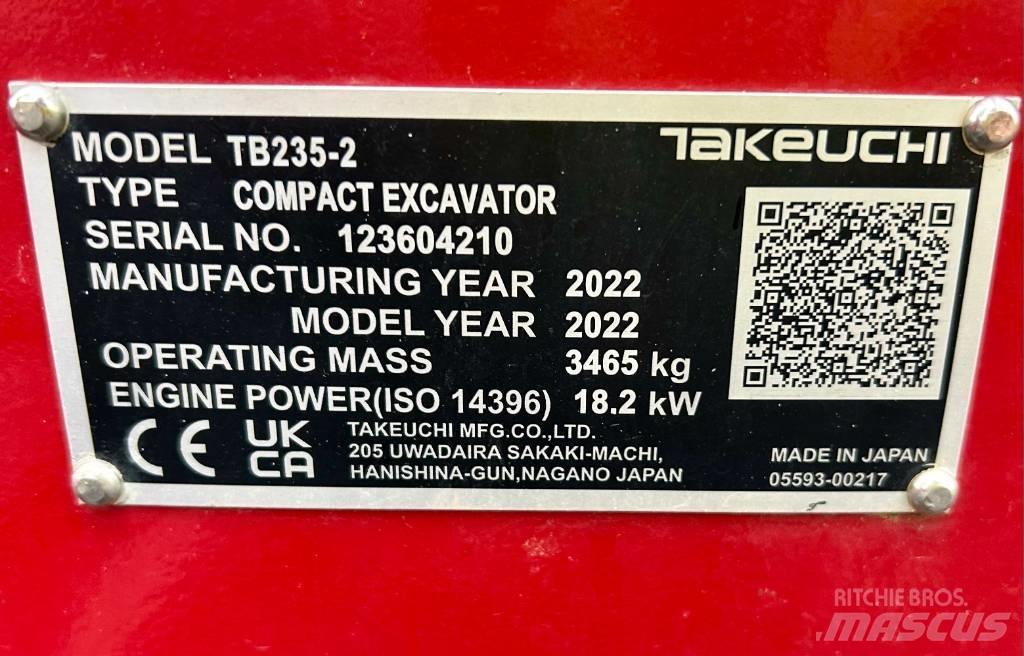 Takeuchi TB 235-2 V3 Minikoparki