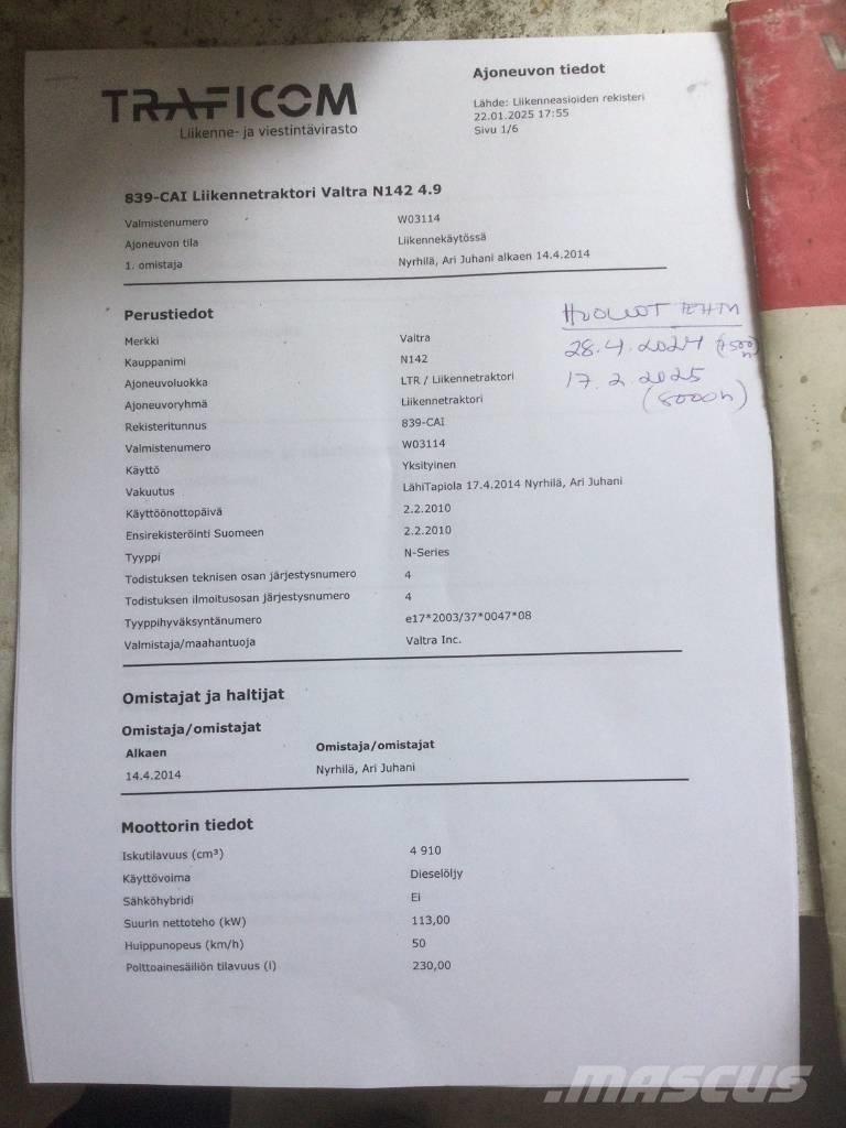 Valtra N 142 Direct Ciągniki rolnicze