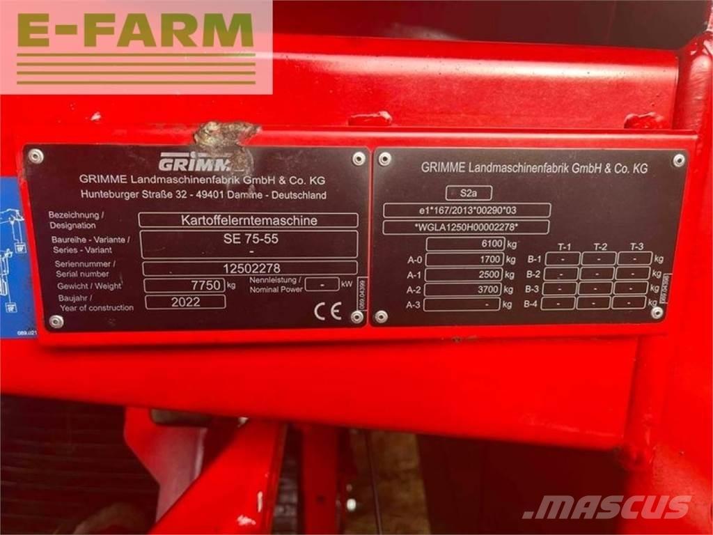 Grimme se 75-55 sb Kombajny ziemniaczane i kopaczki