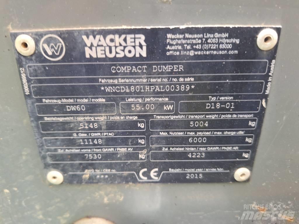 Wacker Neuson DW 60 Wozidła kolebkowe