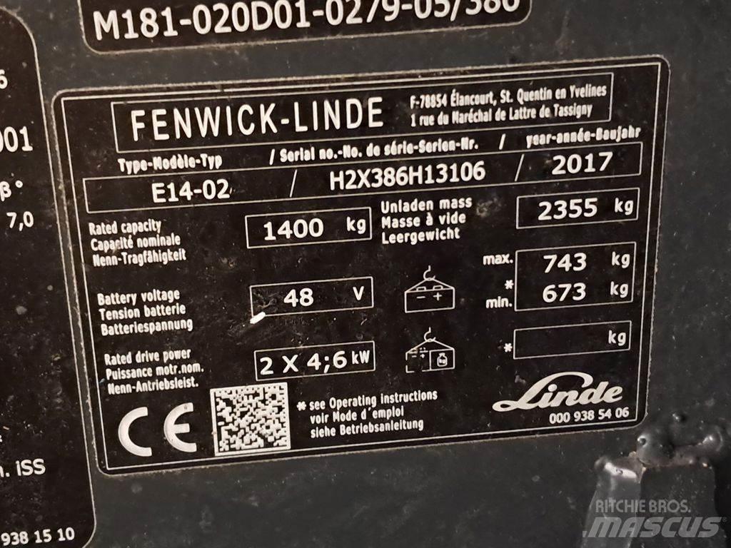 Linde E14-02 ion Wózki elektryczne