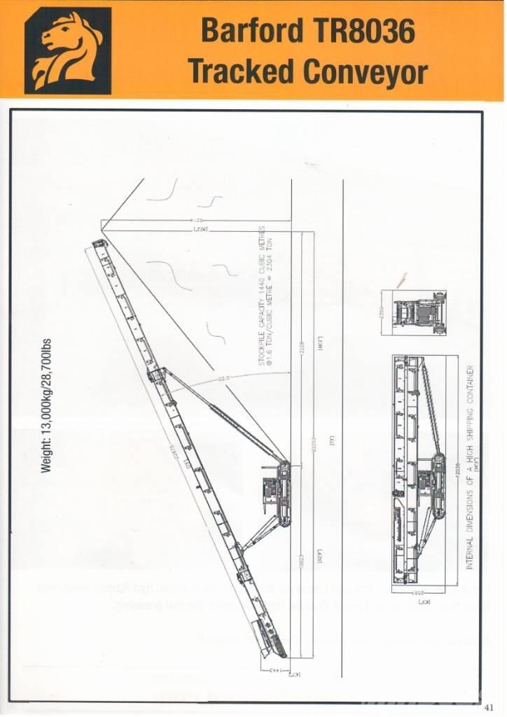 Barford TR8036 Przenośniki taśmowe