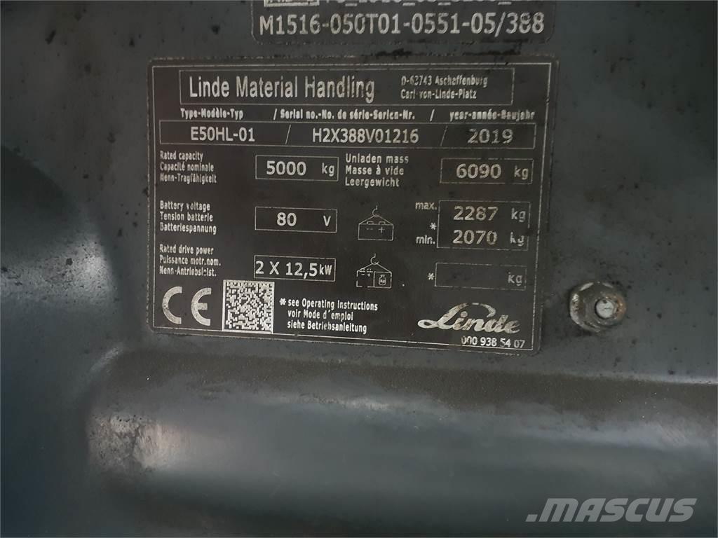 Linde E50HL Wózki elektryczne